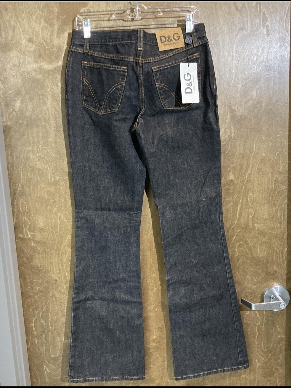 Authentic Dolce & Gabbana Women's Dark Indigo Wide Leg Jeans